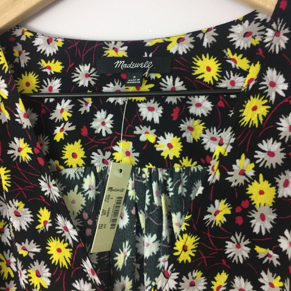 {madewell} french floral wrap top - Picture 4 of 8